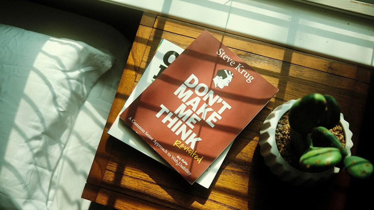 a book on a table
